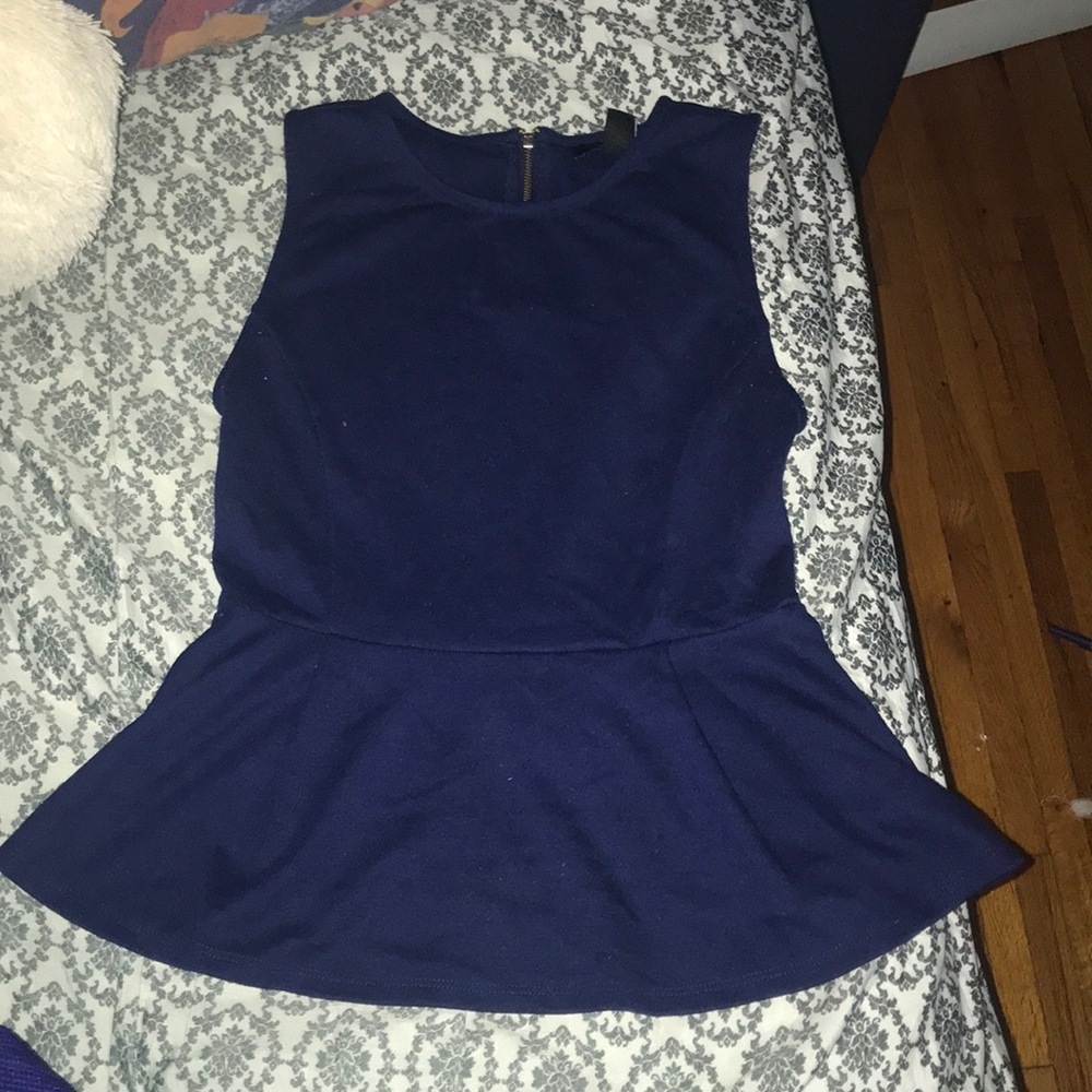 Forever 21 Size Small Blue Peplum Top